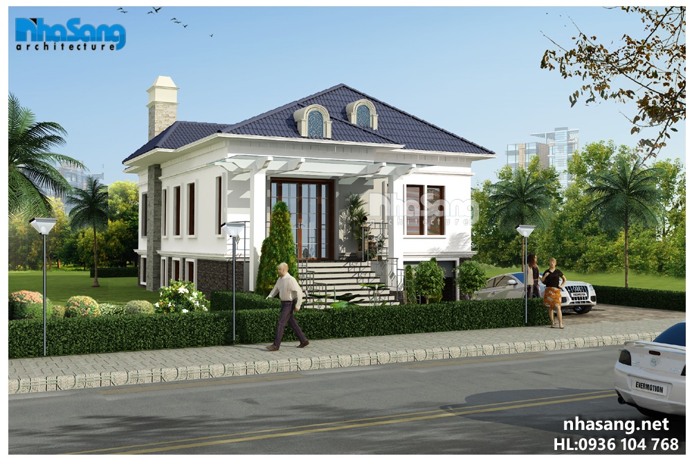 mẫu thiết kế biệt thự nhà vườn 2-3 tầng đẹp